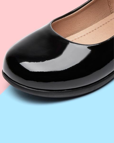 Туфлі шкіряні з бантиком на липучці Чорний 26 16.5см 19098 фото