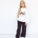 Штани палацо теплі Хюґе Alwair Kids Коричневий 146см 81005 фото 1