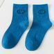 Шкарпетки дитячі однотонні зі смайликом Baby Socks (Синій 6-8 років ) 11765 фото