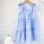 Літній сарафан в клітинку для дівчинки Breeze Alwair Kids Блакитний 128см 81140 фото