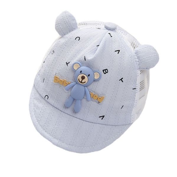 Кепка детская Bear с сеточкой Блакитний 40-46см 13269 фото