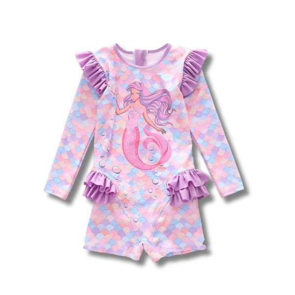 Купальний костюм для дівчинки Русалочка Бузковий 4XL 34680 фото
