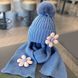 , Light blue, 50-52см, Акрил, Зима