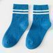 Шкарпетки дитячі однотонні з смужками Baby Socks (Синій 6-8 років ) 11764 фото