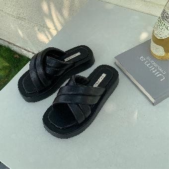 , Black, 22,5см, 35, Шкіра з мікрофібри, Літо