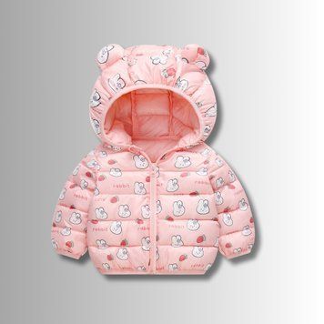 Тепла і затишна курточка для вашої дитини Темно-рожевий 130см 34798 фото