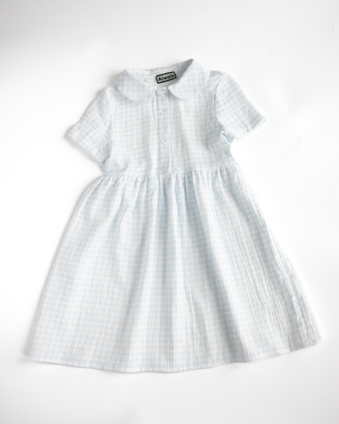 Сукня дитяча літня з мусліну Alwair Kids Блакитний 128см 81130 фото