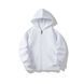 Худі дитяча на блискавці однотонна Білий 120см 34613 фото