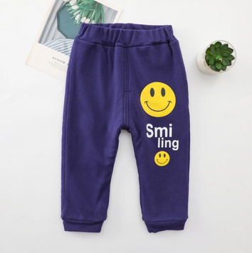 Штани дитячі однотонні утеплені Smiling Синій 100см 10767 фото