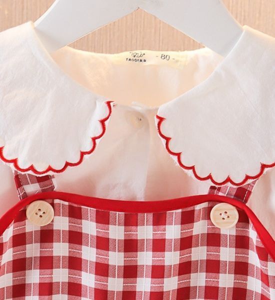 Костюм дитячий в клітинку Pretty Червоно-білий 90см 13430 фото