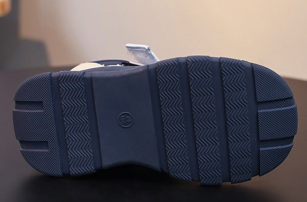 Босоніжки дитячі спортивні з сіткою на липучці Синій 26 16см 19051 фото