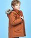 Дитячий пуховик подовжений з капюшоном Рожевий 130см 35005 фото 11