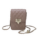 Сумка жіноча стьобана Bags Fashion Темно-коричневий 17см а4226 фото
