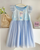 Сукні дитячі літні з принцесами Блакитний 100см 35231 фото