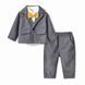 Костюм детский тройка вельветовый Baby Gentleman Сірий 80см 13125 фото