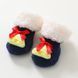 Носки детские теплые новогодние Baby Christmas (Темно-синій 0-1 рік ) 13009 фото