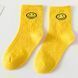Шкарпетки дитячі однотонні зі смайликом Baby Socks (Жовтий 9-12 років ) 11765 фото