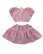 Костюм для дівчинки літній в клітинку Blossom Alwair Kids Рожевий 80см 81122 фото 1