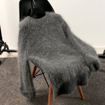 , Gray, S, В'язаний трикотаж, Зима