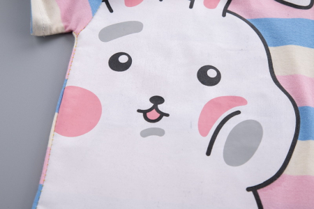Костюм детский двойка в полоску Pink Rabbit07