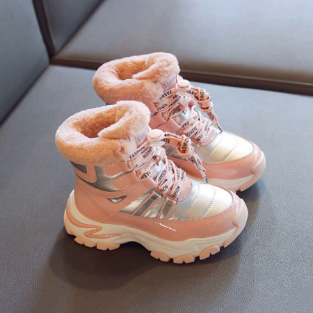 Дутики детские комбинированные теплые Fashion